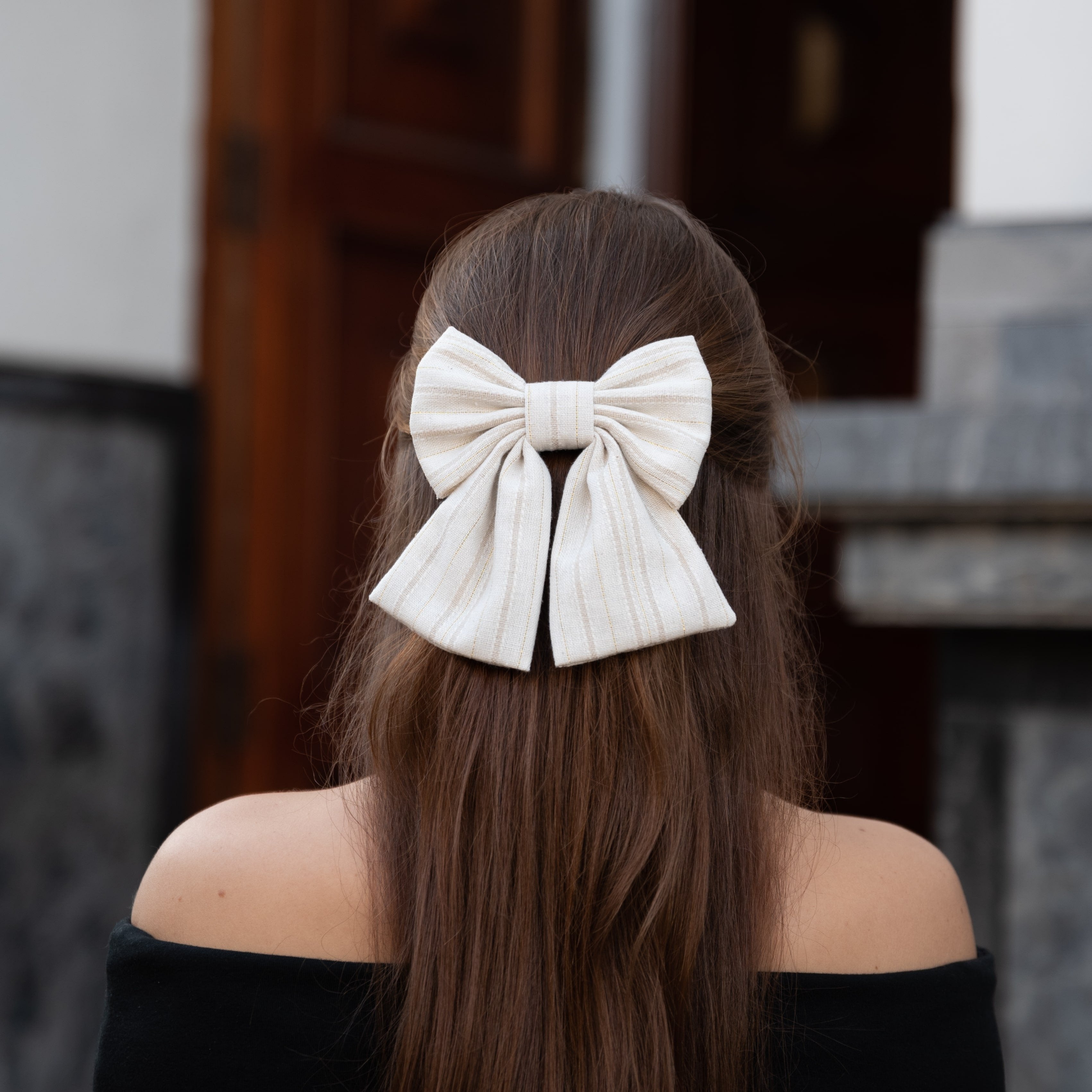 moño navit lino diseño delicado para el cabello de mujer estilo único y femenino ghazal colombia