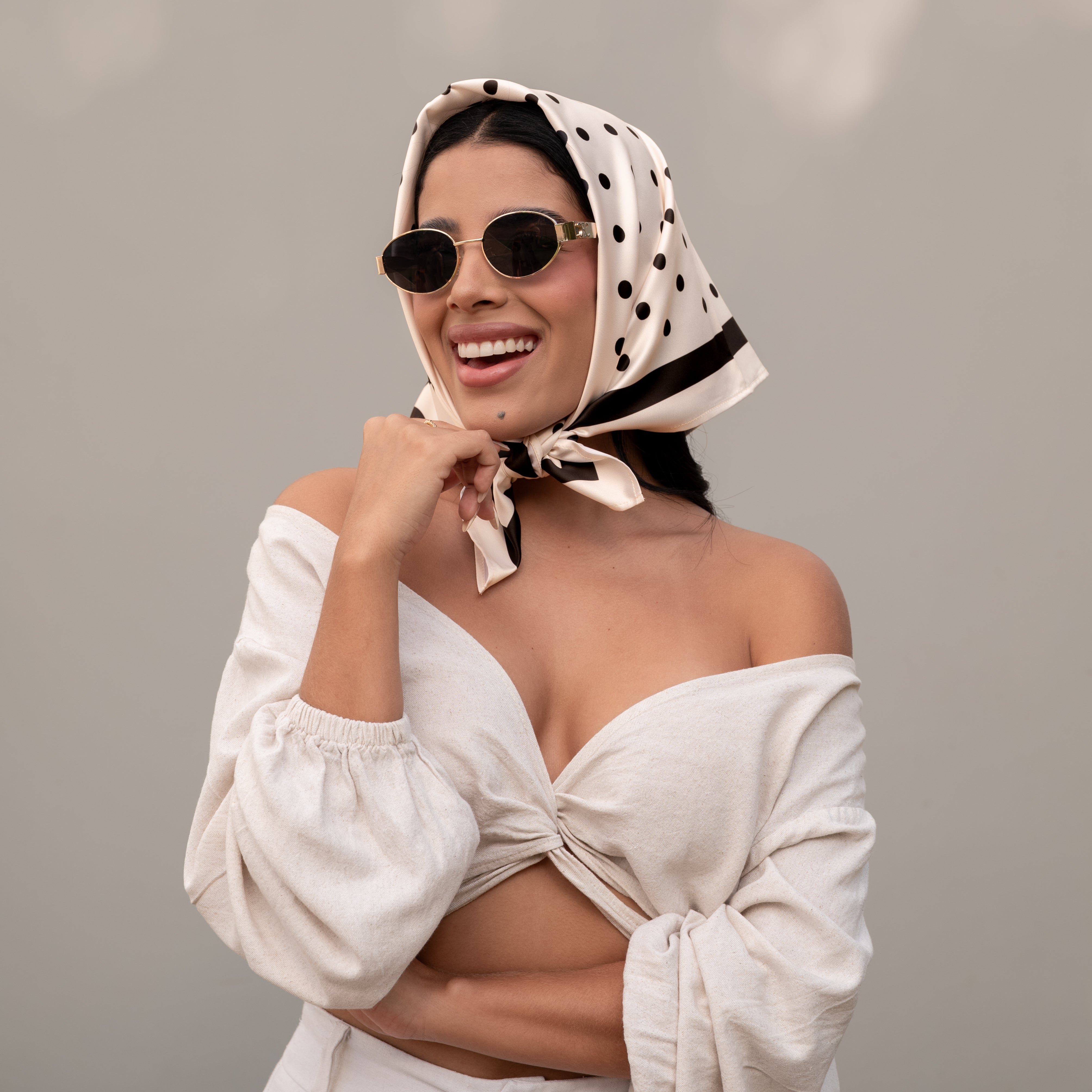 #color_Polka Dots Blanco